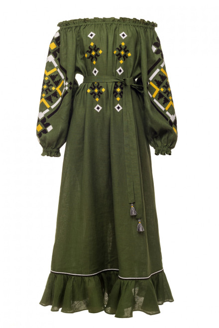 Provence Long Dress in Green