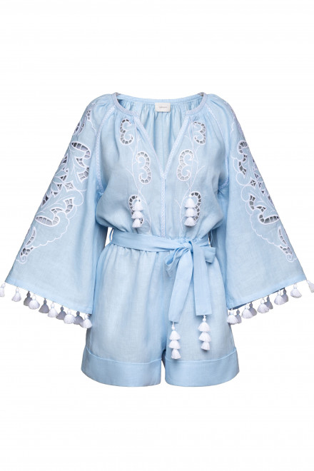 Rosha Short Playsuit in Light Blue