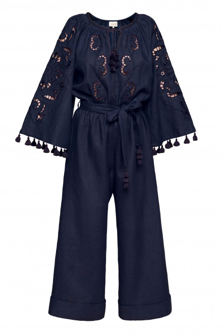 Rosha Jumpsuit in Navy Blue