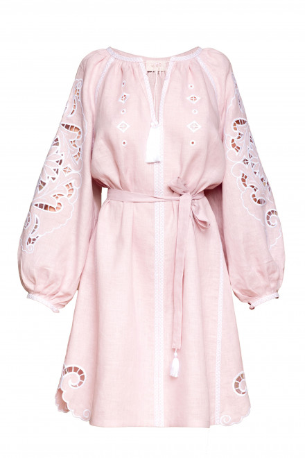 Rosha Short dress in Powder Pink