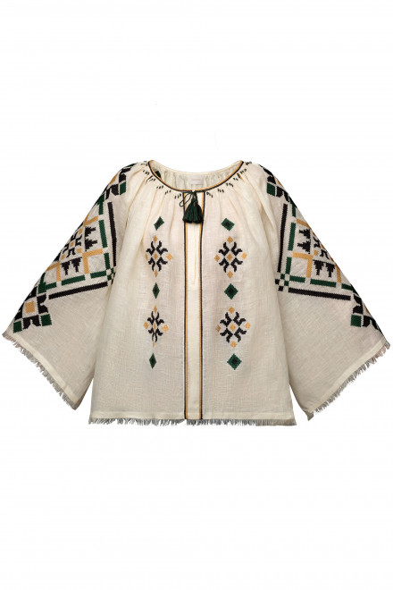 Provence Blouse in Ivory