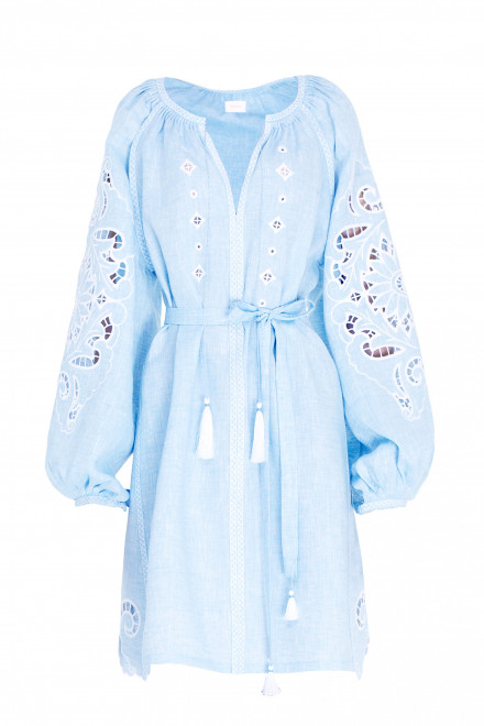 Rosha Short Dress in Light Blue